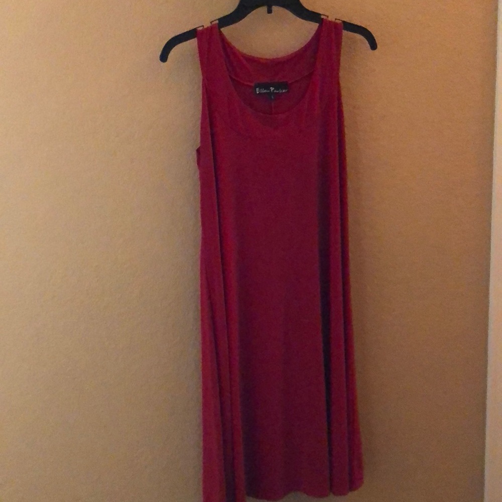 A Line Red Dress